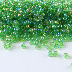 2mm Transparent Rainbow Rocailles Premium Crystal Seed Beads Perles de verre rondes pour la fabrication de bijoux Art Craft Pearl - Product Image 3