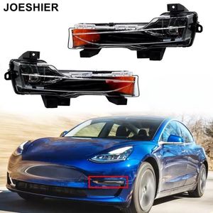 Accesorios para autos JOESHIER, faros antiniebla delanteros para Tesla Model 3/Y US 17-23, conjunto de faros, luz diurna LED, lente LED para faros. - Product Image 2