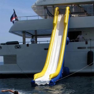 Tobogán de muelle inflable para yate personalizado, deslizador de agua de mar, equipo de juego de tobogán acuático para Lago y Mar - Product Image 2