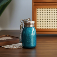 Bouteille d'eau isolée en titane pur, texturée, à boire directement, portable, idéale pour les cadeaux, vaisselle de voyage