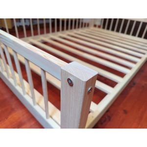<span class=keywords><strong>Lit</strong></span> de <span class=keywords><strong>sol</strong></span> en bois pour enfants, design minimaliste, <span class=keywords><strong>lit</strong></span> <span class=keywords><strong>Montessori</strong></span> pour tout-petits avec barrière de sécurité pour enfants de 4 à 8 ans - Product Image 6
