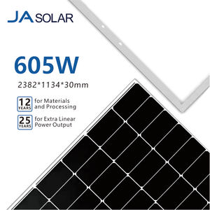 แผงโซลาร์เซลล์ JA605w แบบสองหน้า คุณภาพสูง สำหรับไฟฟ้าบ้าน ชุดพลังงานแสงอาทิตย์สำหรับบ้าน - Product Image 3