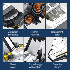 Panlos ชุดบล็อกตัวต่อรถรับส่งอวกาศ,ชุดตัวต่อพลาสติกบล็อกของขวัญของเล่นสำหรับเด็กชุดบล็อก DIY 586ชิ้นเพื่อการศึกษา - Product Image 5