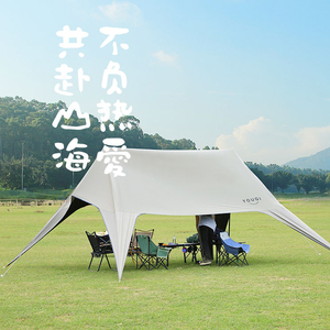 Tarp <span class=keywords><strong>de</strong></span> camping imperméable, léger, pour <span class=keywords><strong>jardin</strong></span>, extérieur, tente, protection contre la pluie, <span class=keywords><strong>abri</strong></span> solaire, 210D Oxford UPF50+ - Product Image 5