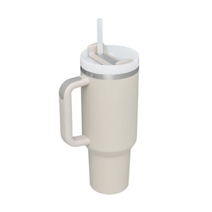 Super Clubhouse Tumbler 40oz Keep Warm Iced Vaso aislado al vacío de acero inoxidable con asa Paja Deportes Fitness Party Cup - Product Image 1