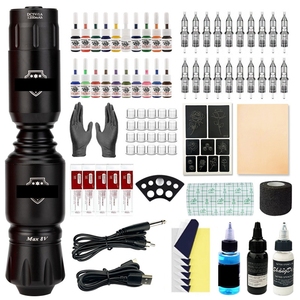 Machine à tatouer ensemble de stylos Kits de pratique pour débutants <span class=keywords><strong>sans</strong></span> <span class=keywords><strong>fil</strong></span> pochoir Kit complet complet fournitures de <span class=keywords><strong>pistolet</strong></span> <span class=keywords><strong>cartouche</strong></span> d'encre - Product Image 2