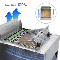 Heavybao RVS Bestek Polijst-, Reinigings- en Droogmachine 220-240V 550W Bestekdroger voor Restaurants, Hotels en Catering