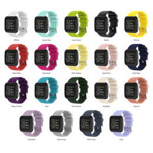 Tali Jam Tangan Pintar Sport Soft Silicone Band untuk Fitbit <span class=keywords><strong>Versa</strong></span> 1/2/Lite - Product Image 4