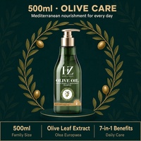 Shampooing Liquide Lissant à l'Huile d'Olive en Gros 500ml Hydratant Anti-Frisottis Soin Capillaire Soyeux Réparation Profonde 7-en-1 Marque Privée
