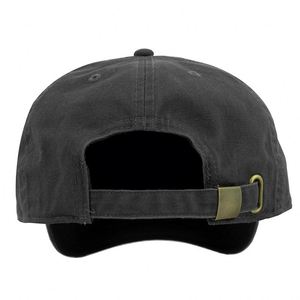 Gorras de Béisbol Unisex Ecológicas de 6 Paneles, Ajustables, con Logotipo Bordado, Visera Curva, Lavadas, para Deportes al Aire Libre, en Negro y Gris - Product Image 4