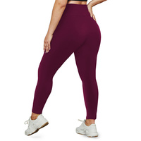 Leggings pour femmes à taille haute, grandes tailles 1XL-5XL, extensibles, doux comme du beurre, pour la gym et le yoga, avec logo personnalisé OEM ODM