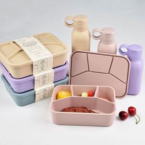 New Arrivals Functional Kid <b>Lunch</b> Bento Divided Design Leak Proof Bpa Free Large Capacity Silicone Food Grade Custom <b>Box</b> - Product Image 3