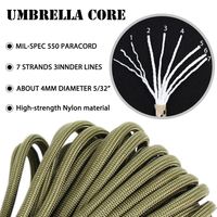 Cordon de survie en polyester et nylon Baiyuheng, vente en gros directe d'usine, 2mm 3mm 4mm 6mm, 550 750 Lbs, pour camping en extérieur