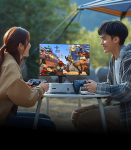 Moniteur <span class=keywords><strong>portable</strong></span> 21,5 pouces 2K, connexion par câble unique de type C, compatible avec les ordinateurs portables, poste de travail à grand écran mobile. - Product Image 2