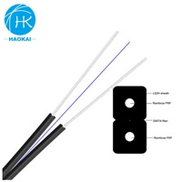 1 núcleo interior Figura 8 Cable de fibra óptica G657a1 Cable de comunicación FTTH de caída plana Precio por metro