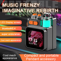 Mini haut-parleur portable intelligent créatif avec écran tactile, fonctions bruit blanc et RGB, système audio subwoofer – Idéal comme cadeau