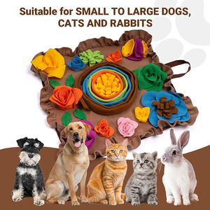Alfombra olfativa para perros, juguetes interactivos para mantener a los perros ocupados, rompecabezas para perros, comedero lento para cachorros, alfombra para premios, alfombra olfativa para mascotas - Product Image 4