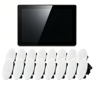 Haut-parleurs de plafond audio stéréo HIFI avec amplificateur mural 4 zones, caisson de basses, système de son surround domestique