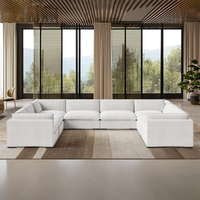 FERLY Rn Furniture - Sofá Seccional de Lujo para Sala de Estar, Sofás de Tela para Sala de Estar, Conjunto de Sofás Seccionales, Sofá Modular