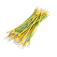 Cable de Tierra para Panel Fotovoltaico, Cable de Tierra Verde-Amarillo de 4mm² y 6mm², Cable de Puente para Bandeja