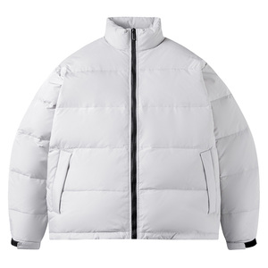 เสื้อแจ็คเก็ตดาวน์สีพื้นคุณภาพสูงปี 2026 ทรงหลวม ไซส์ใหญ่ กันลม อุ่นสบาย - Product Image 1