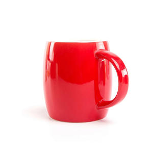 Ventes en gros de tasses à café en porcelaine émaillée de couleur, forme de tonneau, logo personnalisé, 14 OZ - Product Image 2