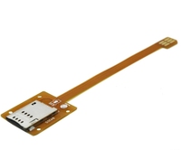 Extensor de cable de tarjeta SIM de 15cm Micro macho a SIM estándar hembra FPC con toma SIM Push-Push