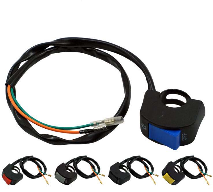 Аксессуары для мотоциклов, модифицированные светодиодные фары для внедорожников, функция отключения питания, двойной переключатель вспышки, 22 мм, кран на руль