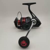 NEWMAJOR 2000-7000 Moulinet de pêche spinning avec axe et poignée en acier inoxydable, pour droitier et gaucher, eau salée et eau douce
