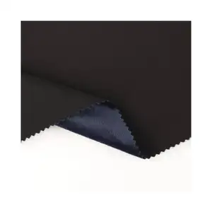 High quality 3 Layer fabric Nylon spandex stretch bubble fabric bonded TPU laminated velboa