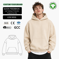 Vêtements streetwear pour hommes, 100% coton, molleton épais, coupe ample, logo imprimé personnalisé, sweats à capuche et sweat-shirts pour hommes