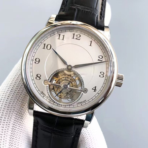 Nuevo Reloj de Vestir para Hombre con Diseño de Tendencia, Esfera Blanca con Números Arábigos, Estilo Vía Férrea, Automático, Luminoso, Tourbillon, Zafiro - Product Image 2
