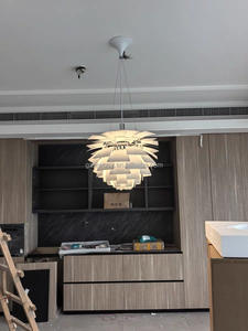 Lampada a Sospensione Moderna in Metallo a Forma di Carciofo, Illuminazione Decorativa per Showroom e Soggiorno - Product Image 3