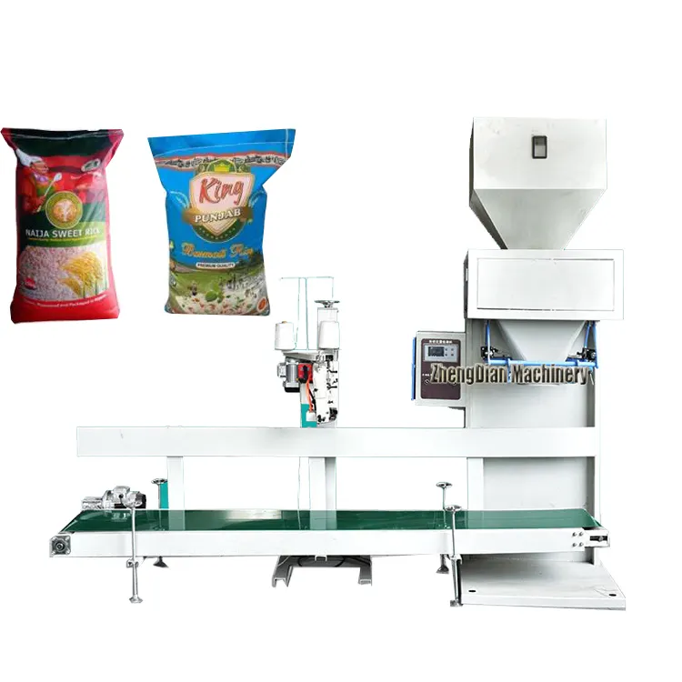 Máquina de coser de pesaje de llenado de fertilizante de grano/máquina de envasado de azúcar/máquina de llenado de embolsado de pesaje automático