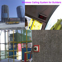 Sistema de Intercomunicación Inalámbrico para Personal de Construcción, Reciclable, para Edificios, Intercomunicador para Grúas, Sistema de Llamada para Ascensores