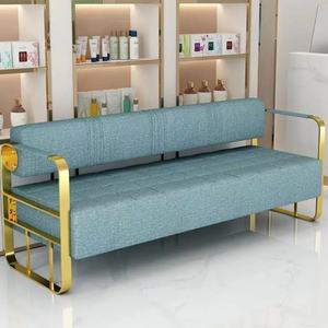Sillas de Espera de Diseño Moderno, Estilo Simple, Tela Suave, Muebles Modernos de Acero Inoxidable, Muebles para el Hogar, Sofá para Sala de Estar - Product Image 3