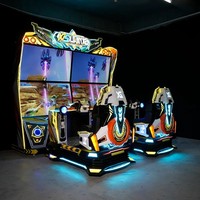 Machine d'arcade commerciale Skywalk 2 DX à monnayeur, jeu de course à deux joueurs, en métal, très populaire