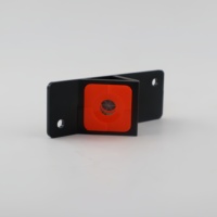 Prisma Angular Mini para Estación Total, Plástico Negro y Rojo, Diámetro 12.7mm, Prisma de Monitoreo