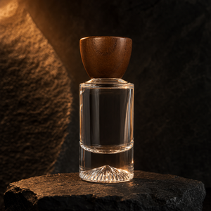 Premium Custom Clear Cylindrical Glass <b>Fragrance</b> Bottle Heavy Base Wooden Cap Wholesale Luxury Packaging <b>Perfume</b> Bottle - Product Image 6