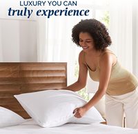 Oreiller en plumes et duvet d'oie - Oreiller de luxe LYOCELL pour hôtel, idéal pour le soutien du cou, adapté aux dormeurs sur le dos, sur le ventre ou sur le côté, écologique