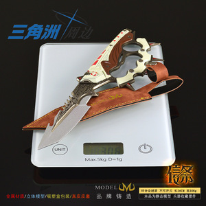 Réplica de Arma Delta Force para Juegos Competitivos, Modelo <span class=keywords><strong>Creed</strong></span> Bayonet de 26 cm, Fabricada en Metal, con Estuche de Cuero Genuino, Accesorio de Cosplay - Product Image 4