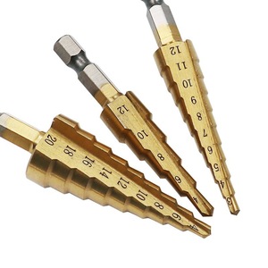 Brocas escalonadas métricas con vástago hexagonal y revestimiento de TiCN para metales no ferrosos 4-20mm 4-12mm 4-10mm - Product Image 2