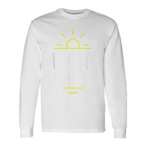Camiseta sarcástica de manga larga con diseño gráfico de sol para hombre y mujer, ropa informal - Product Image 1