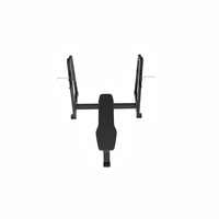 Banc de musculation commercial avec support indépendant pour barre d'haltères, machine de musculation plate pour presse à dos