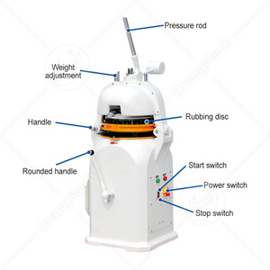 เครื่องแบ่งแป้งขนมปังแฮมเบอร์เกอร์เครื่องทำขนมปังแบบกลมเครื่องแยกขนมปังแบบยัดไส้ด้วยไอน้ำใช้ในเชิงพาณิชย์จากร้าน orme - Product Image 2