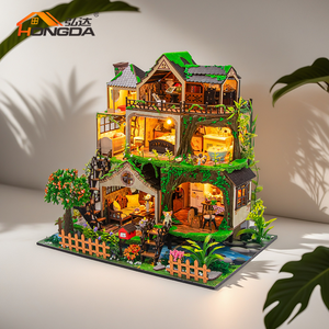 Casa de Muñecas de Madera Hongda L2501, Set de Casa de Muñecas para Niñas, Miniaturas de Casa de Muñecas, Casa de Muñecas DIY - Product Image 2