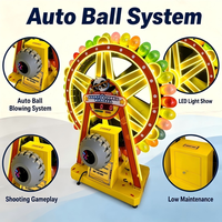 Machine de jeu d'arcade commerciale à monnayeur, entièrement automatique, avec jeu de tir au laser sur ballons et grande roue ludique, pour carnaval