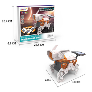 Assemblaggio di cane meccanico spazio elettrico con energia solare Puzzle gioco da tavolo giocattolo educativo - Product Image 6