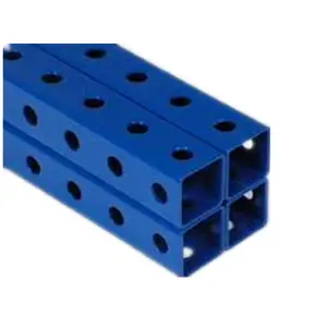 70*70 mm powder coated perforated ms steel square tube for squat rack equipment