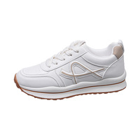 Nouvelles chaussures de sport pour femmes, décontractées, à lacets, semelle souple, confortables, exportation, baskets de marche.